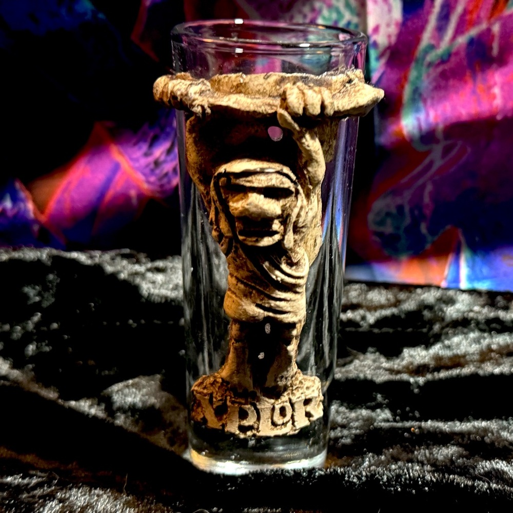 Double Shot Glass Xplor Park Mexico Mayan Ancient Civilization Theme